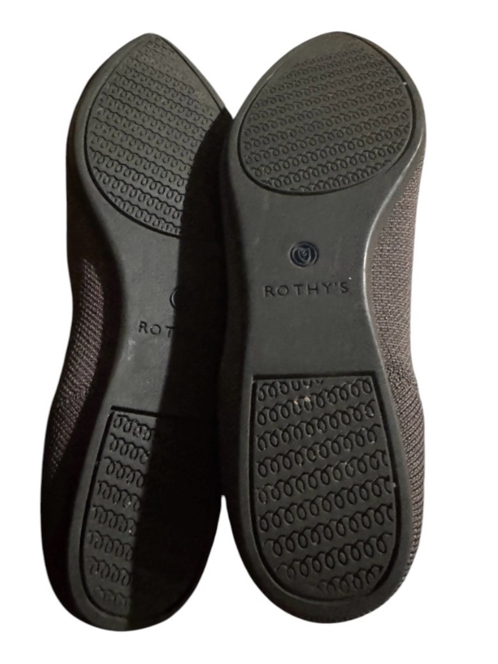 Rothy's Pointed Toe Knit Flats in Charcoal - Picture 2 of 3